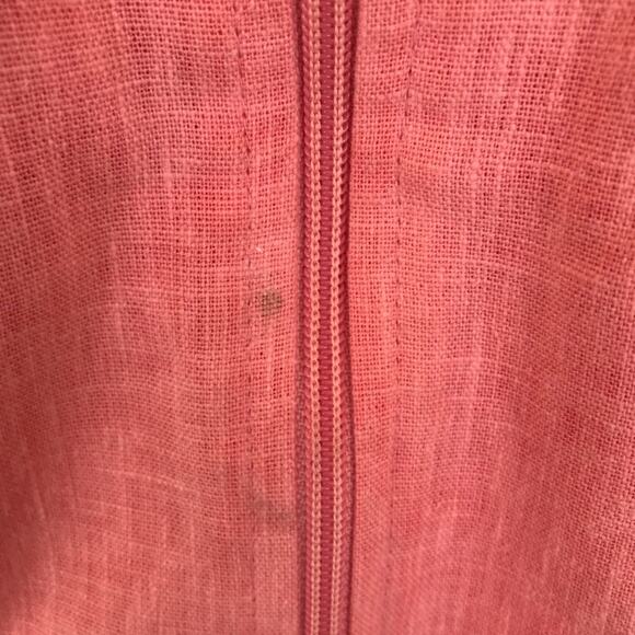 Vintage BonWorth salmon Pink blue flowers Embroidered size petite small - Picture 4 of 6